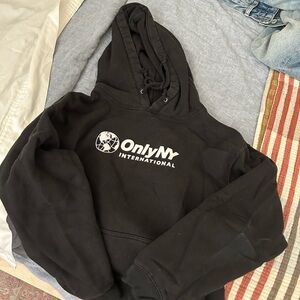 Only NY Black Logo Pullover Hoodie